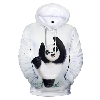 Tiskanje 3D Panda Hoodies Športna Majica Moški Ženske Modni Hooded Srčkan Panda 3D Hoodies Harajuku Majica za Moške Prevelik Vrhovi
