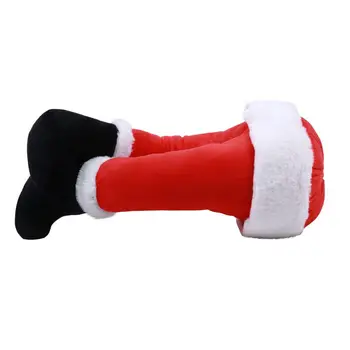 Santa Claus Plišastih Noge Za Božični Okraski Smešno Polnjene Noge Okraski Za Novoletne Jelke Elf Noge Za Dom Navidad Dekoracijo