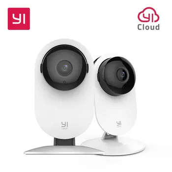 YI 1080p Doma Fotoaparat 2pc Notranja IP Security nadzorni Sistem z Night Vision za Dom/Office/Baby/Varuška/Pet Zaslon Bela