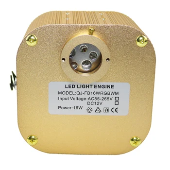 16W Svjetlucati RGBW LED svjetlovodni Svetlobe motor z 28Key RF Daljinski upravljalnik za svjetlovodni star Zvezdnato Nebo