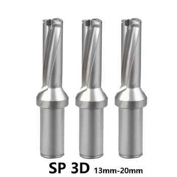 PREKO 3D SP Tip U Vaja Indeksiranih Drill Bit Plitvo Luknjo CNC uporabo Karbida Vstavi SPMG C25 SD14 SD25 SD20 SP05 SP06