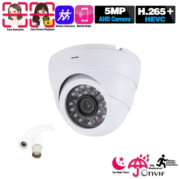 Človeško Zaznavanje AHD Dome Kamera 3.6 mm širokokotni CCTV Varnosti 5mp Kamero HD 5MP Nočno gledanje V / na Prostem Kamere IR Cut Filter