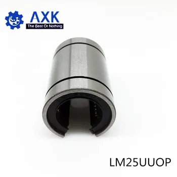 2pcs/veliko Brezplačna dostava LM25UUOP 25 mm Linearnih ležajev Odprtega Tipa CNC Linearni Tulko LM25OP