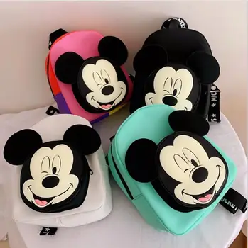 Disney Nova Risanka Nahrbtnik za Otroke Schoolbags Dekleta Fantje Mickey Mouse Dekoracijo Mini Nahrbtnik