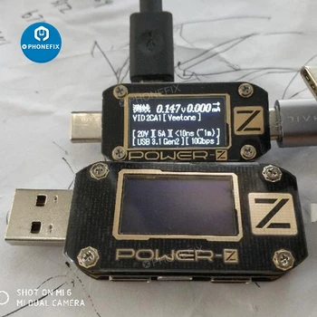 USB Tester MOČ-Z USB Digitalni Voltmeter PD Hitri Polnilnik Napetosti tok Tip-C KM001 Merilnik Moči Banke Detektor