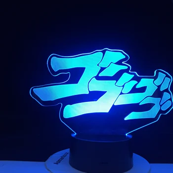 JoJo ' s Bizarre Adventure LOGOTIP Nočna Soba Dekor za 3d Lučka Anime JOTARO STAR PLATINUM DIO BRANDO GIORNO GIOVANNA Dropship