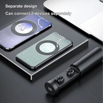 Brezžične Bluetooth Slušalke TWS Stereo HI-fi Pravi Brezžični Čepkov Šport Gaming Slušalke Za Xiaomi Samsung slušalke z Dvojno Mic