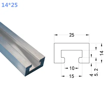 Standard Aluminija Ekstrudiranje profilov enega / eno dvojno / tri režo Aluminija Trakovi podporo za Dele Robota Dodatki