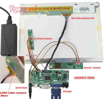 Yqwsyxl Nadzorni Odbor Spremlja Komplet za M170EG01 V. G VG M170EG01 V. H NK HDMI + DVI + VGA LCD LED zaslon Krmilnik Odbor Voznik