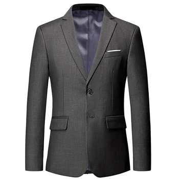 Nov vnos luksuzni moški jopič velikosti 6XL Slim barva suknjič, moda poslovne pogostitve poročno obleko, jakno S-6XL