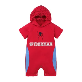 Marvel Avengers Zavezništvo baby poletnih oblačil newborn baby oblačila iz iti ven hakama moških in žensk baby jumpsuits romper