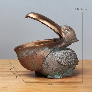Toucan Ključ za Shranjevanje Figur Étienne Kip Shranjevanje Košarico Živali, Ptice Obliko LKS99