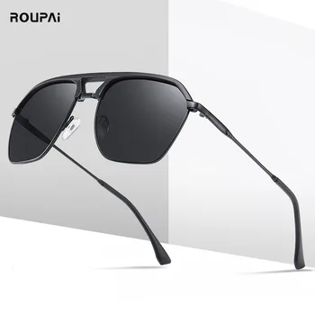 ROUPAI sončna očala moških 2020 Polarizirana blagovne znamke, modni oblikovalec visoko kakovost vožnje uv400 sončna očala za moške gafas de sol hombre