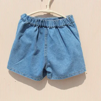 Dekleta Poletje Hlače 2020 Otrok Elastični Pas Traper Hlače za Baby Dekle Najstniških Bombaž Svoboden Modre Jeans Hlače Dekle Oblačila