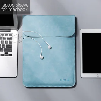 Laptophoes 14 palčni Laptop Rokav Primeru za capa macbook air macbook 13 12 primeru macbook air 13 primeru laptop rokav 15.6 PU Usnje