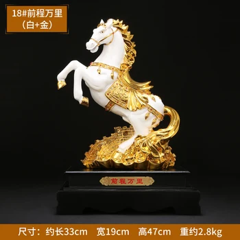 Smole Retro Živali Kip Konja, Da Uspešno Okrasite Feng Shui Srečen Obrti Nebesno Ustvarjalni Dom Darila