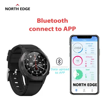 Severni ROB GPS Pametno Gledati Moške Kompas Šport ura Srčnega utripa, števec korakov Bluetooth Klic Višinomer X-Trek3 Smartwatch