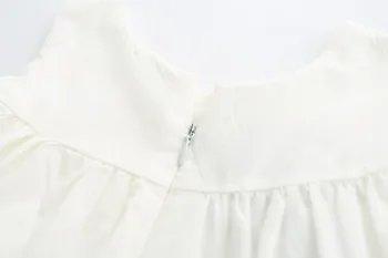 2018 poletje srčkan vezenine brez rokavov obleko otrok princesa obleko bele