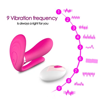 Vibracijske Hlačke 10 Hitrost Nosljivi Dildo, Vibrator Daljinski upravljalnik Vibracijsko Jajce G Spot Klitoris stimulator Spolnih igrač za Ženske