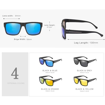 LongKeeper Kvadratnih Vožnjo sončna očala za Moške Polarizirana Zrcalni Objektiv Očala Ženska Unisex sončna Očala Šport oculos de sol UV400