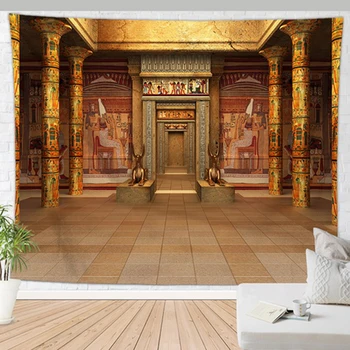 Stari egipčanski dekor tapiserija, stenske preproge padec ladijskega prometa doma domu steno decoracion egipcia zidana