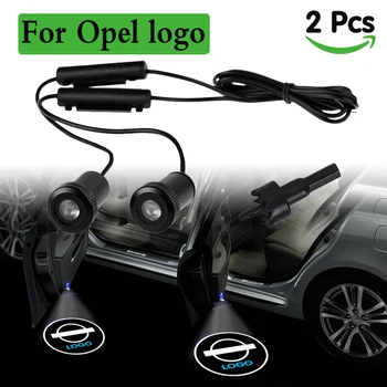 2 Kos Avto Logotip Laserski Projektor Led Vrata, Luči za Opel z Dovoljenjem Dobrodošli Lučka Tleh Projekcija Razsvetljava za Opel Astra Insignia