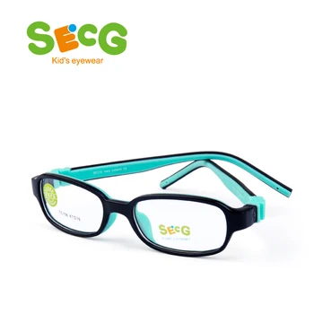 SECG Kvadratnih Snemljiv Mehki Otroci Očal Okvir Prilagodljiv Študentom Trdne Silikonski Otrok Očala Optična Očala Lunette