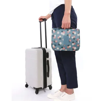 Unisex Blue Print Visi Potovanja Vrečko za Shranjevanje vrečko zip lock Koristno Kozmetični torbo Nosite Toaletnih Organizator Potovanja vrečko za shranjevanje