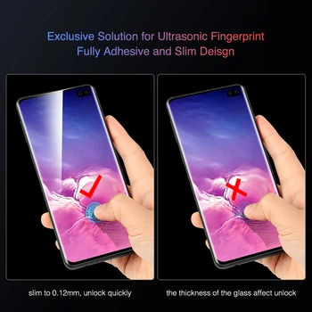 2Pcs memumi za Samsung Galaxy S10 S10 Plus Zaslon Patron Polno Zajetje Mehko Nano Film 0.12 mm Podporo Ultrazvočno Prstnih odtisov