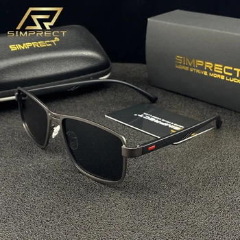 SIMPRECT TR90 Polarizirana sončna Očala Moških 2021 Vintage Retro Kvadratnih sončna Očala blagovne Znamke UV400 Anti-Glare Voznika sončna Očala Za Moške