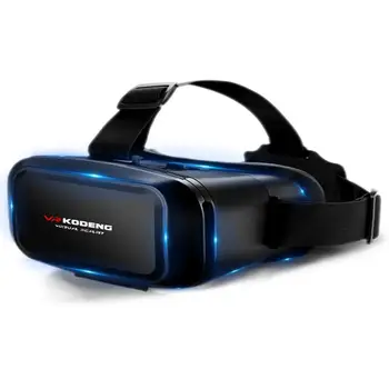 K2 3D Vr Virtualne Realnosti Vr Očala Pravega Usnja Oči Masko Pametna Čelada Stereo Igra Kino Boxs Primerna Za Pametni Telefon