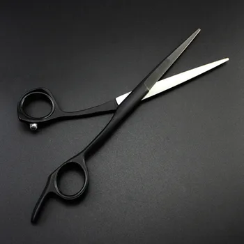 Strokovno japonska 440 jekla 5 5.5 6 inch črne lase, škarje za rezanje barber makas frizuro škarje škarje frizerske škarje