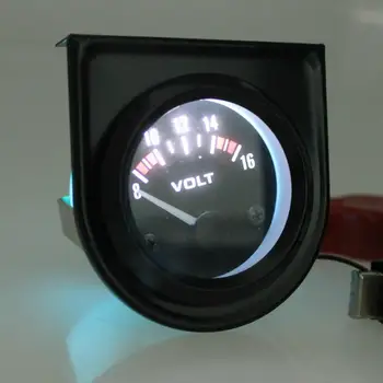 52 mm Črn Univerzalni Avto 8-16V LED Voltmeter Volt Gauge Merilnik se Uporablja Za Merjenje Napetosti Avtomobilskih Moč Avto Opremo