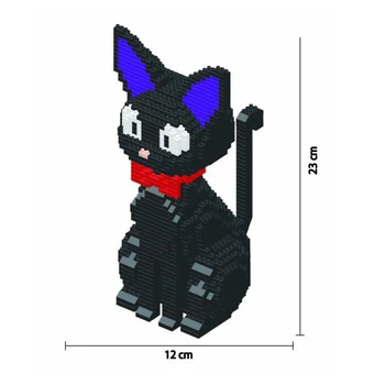 Majhne bloki Srčkan Shiba Inu Model Plastičnih zidarske Opeke Pes Izobraževalne Otroci Igrače, Risanke Mačka Dražbi Številke Dekle Zbirateljske