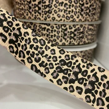 Leopard Natisniti Živali Grosgrain Traku Risanka Natisnjeni Vzorec Debelo Nove Stranke Dekoracijo DIY Hairbow 25 mm 40 mm 50yards