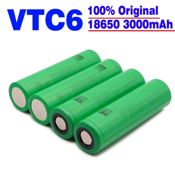 100 KOZARCEV Original 18650 baterijo VTC6 3,7 V 3000mAh 18650 polnilna baterija za us18650 vtc6 3000MAH 30A Luč Igrače Orodja
