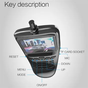 Majhne Oči Dash Cam Avto DVR Snemalnik, Kamera z Wifi Polno 1080p širokokotni Objektiv G Senzor Night Vision Dash Cam