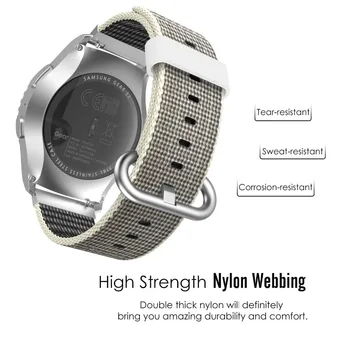 Visoka kakovost najlon Trak za amazfit bip trak Za Samsung Galaxy watch 42mm/ Galaxy Watch Aktivna / Samsung prestavi šport / za samsung s2 classic
