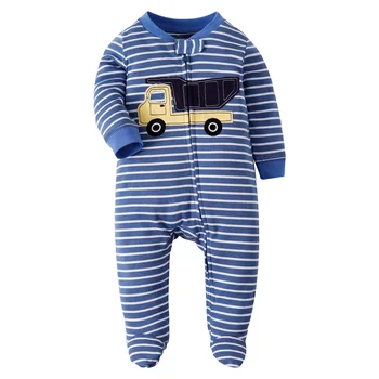 Nova dolgo sleeved bombažno pižamo za baby dekleta baby girl obleke novo rojen otroška oblačila za malčke dekle onesie baby boy igralne obleke