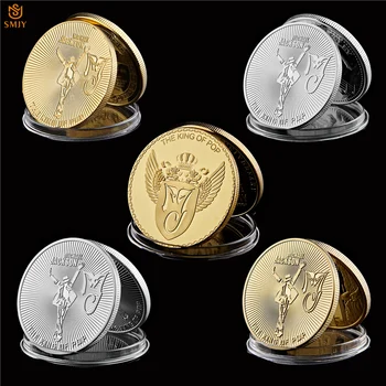 Kos/set Grammy Nagrado za Življenjsko delo Sveta Ples Kralj Michael Jackson Lepe Zlato/Srebro ZDA Spominek Obrti Kovancev, Nastavite