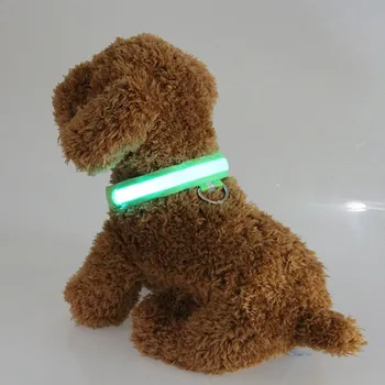 Hišnih Mačk In Psov Polnjenje prek kabla USB LED Svetlobna Ovratnik Najlon Pes Varnost Night Light Anti-Izgubil Pet Pasjih Mladičkov Pet Varnost Dobave