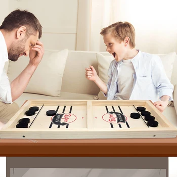 Starš-otrok je Interaktivna Igra Tabela Namizju Hitro Zanko Plošček Igra Tempu SlingPuck Zmagovalec Odbor Družino Igre, Igrače, VROČE PRODAJE