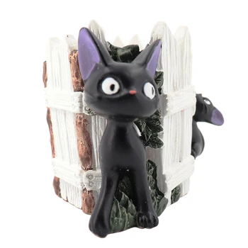 Ustvarjalne Mini Black Cat Sočno Zeleno Cvetlični Lonček Mikro Krajine Spraviti Office Home Vrt Pravljica Čudežni Dekoracijo