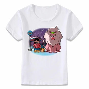 Otroci Oblačila Majica Steven Vesolje Risanka Fantje in Dekleta Malčka Srajce Tee oal213