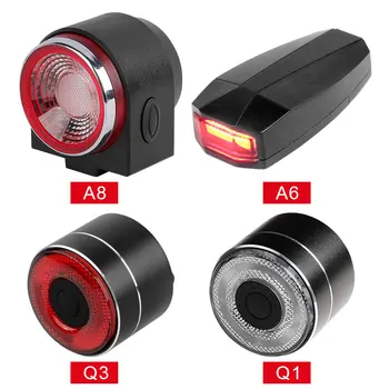 LED USB Polnilne Zadnje Kolo Svetlobe Auto Brake Zaznana Izposoja Rep Lučka za Brezžični Daljinski upravljalnik Kolesarska Luč Alarmni Zvonec