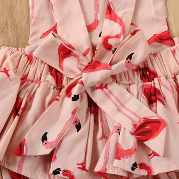 2020 Poletje Baby Bodysuit Newborn Baby Girl Obleke Flamingo Tiskanja Telo Obleko Playuist Tutu Obleko Bodysuits Glavo, Obleko 0-24M