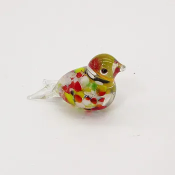 Po meri novo ročno mini Kljuke žice pero design stekla ptica figur Velikonočni lep majhna žival okras doma dekor dodatki
