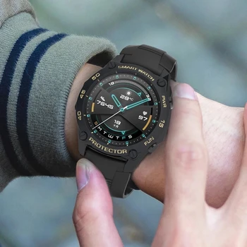 SIKAI Primeru za Huawei Watch GT2 Pisane TPU Kritje Lupini GT 2 46mm Zaščitnik polnilnik Band Zapestnica Za Huawei Pametno Gledati