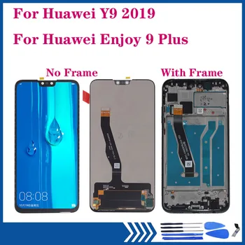 Original display Za Huawei Y9 2019 JKM-LX1 LX2 LX3 LCD-zaslon, Zaslon na Dotik, Računalnike Zbora za Uživajte 9 plus rezervnih delov