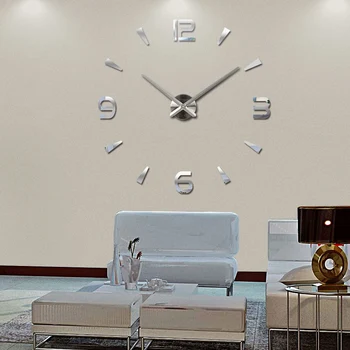 2020 Nova Stenska Ura Quartz Uro Reloj De Pared Sodobno Oblikovanje Velike Okrasne Ure Evropi Akril Nalepke Za Dnevno Sobo